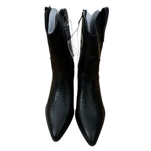 Universal Thread Women's Jenson Western Ankle Boots Black